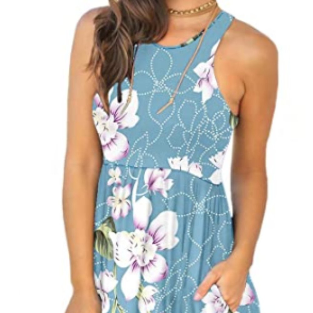 Women's Summer Casual T Shirt Sundress Swimsuit Co